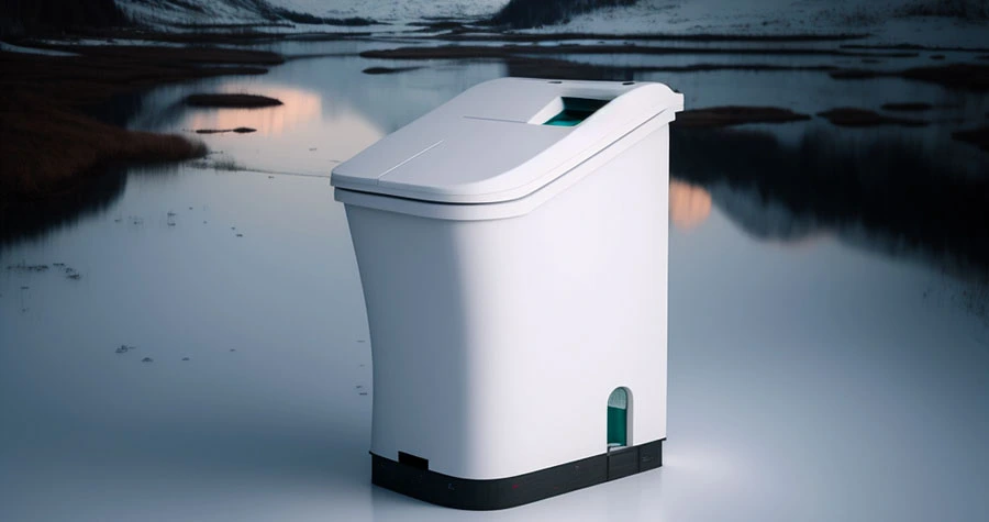 Et forbrenningstoalett er et toalettsystem som benytter seg av høy temperatur for å brenne avfall til aske og gass . Avfallet forbrennes ved høy temperatur i et lukket kammer.
